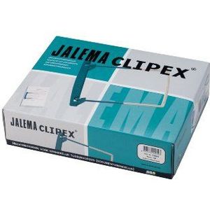 JalemaClipex, Jalema 5720049, petrol, PVC- en weekmakervrij cliphechting voor langdurige archivering, verpakking van 100 stuks, groen