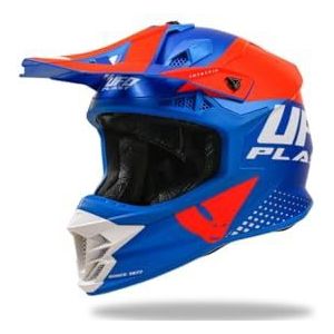 UFO PLAST INTREPID helm blauw/oranje XS