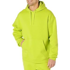 Amazon Essentials Oversized hoodie voor heren (verkrijgbaar in Big & Tall), limoengroen, L