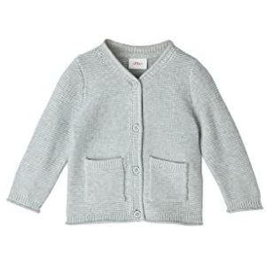 s.Oliver Gebreide jas voor babymeisjes, Grijs gemêleerd, 68 cm