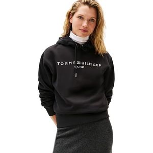 TOMMY HILFIGER Sweatshirt  zwart / wit