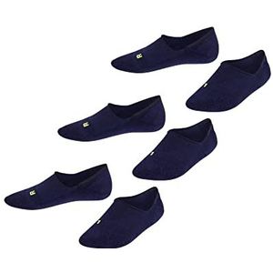 FALKE Uniseks-kind Liner sokken Cool Kick Invisible 3-Pack K IN Ademend Sneldrogend Onzichtbar eenkleurig 3 paar, Blauw (Marine 6120), 35-38