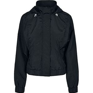 Urban Classics - Oversized Shiny Jas - Glinsterend Gekreukt Nylon - Damesjack