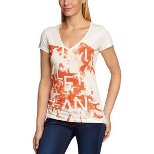 Calvin Klein Jeans T-shirt voor dames, Ivoor (34), 36