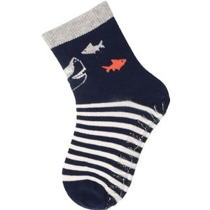 Sterntaler FLI Sun haai sokken voor jongens, marineblauw, 18 EU