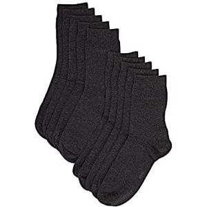 ESPRIT Solid 10-Pack Vrouwen Sokken Katoen Zwart Grijs Marineblauw zacht biologisch zonder motief mid-rise set ondoorzichtig elegant fijn Multipack 10 Paar