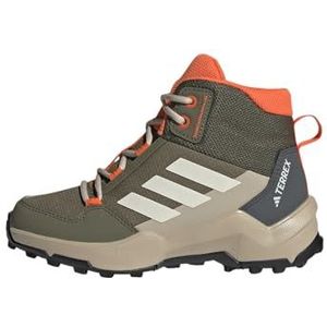 adidas Unisex Kids Terrex Ax4r Mid Wandelschoenen Non-Voetbal, Olive Strata Wonder Wit Oranje, 37 1/3 EU