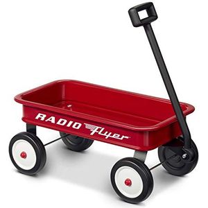 Radio Flyer 16,5 inch retro speelgoedwagen (exclusief Amazon), rode wagen speelgoed