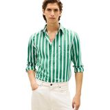 TOMMY HILFIGER Overhemd  groen / wit