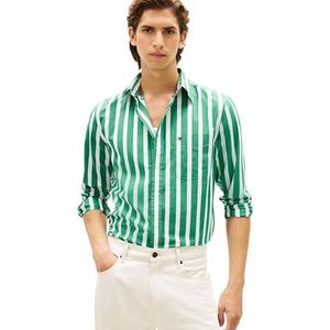 TOMMY HILFIGER Overhemd  groen / wit