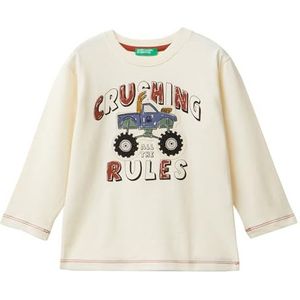 United Colors of Benetton t-shirt m/l, Beige, 1 jaar