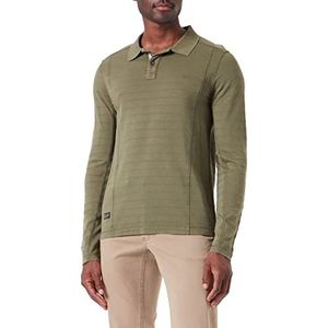 camel active Heren 409865/8P01 Polo Shirt Olive Brown, M