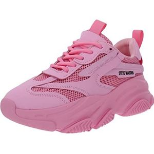 Steve Madden Dames Possession Sneaker, Roze, 36.5 EU