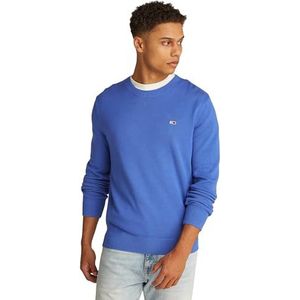 Tommy Jeans Heren TJM SLIM ESSENTIAL LIGHT TRUI Trui Trui, Blauw, XS, Blauw (Tempo Blauw), XS
