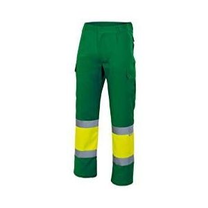VELILLA Heren 157_29/20_XL Werkbroek, Lime Groen en Fluor Geel, Lime Groen en Fluor Geel, XL