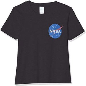 Brands In Limited Meisje NASA Insignia Logo Pocket T-Shirt
