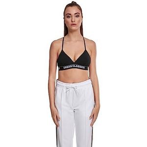 Urban Classics Sportbeha voor dames, top zonder beugel, met racer-back triangle logo