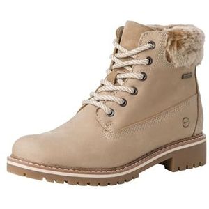 Tamaris Dames warme voering laarzen blokhak, beige bont, 37 EU