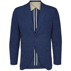 SELECTED HOMME Herenblazer met één rij knopen, lichter, Estate Blue, 98