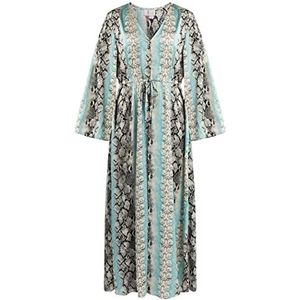 isha Dames Beach Kaftan 19323119-IS01, BLAUW Veelkleurig, L, Beach Kaftan, L