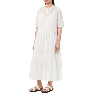Tommy Hilfiger Uitlopende jurk voor dames, Wit (Th Optic White), 42