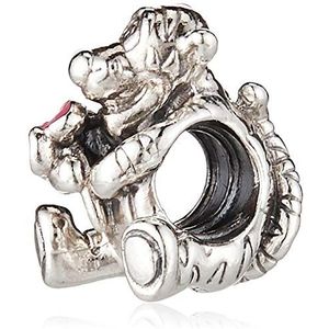 Pandora Disney Tigger Winnie de Poeh Charm sterling zilver 9,2 x 10,7 x 11 mm (D/H/B), Eén maat, Emaille, Geen edelsteen