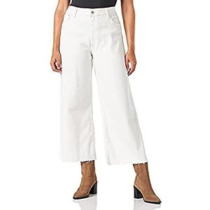 Mavi Dames Jane Slit Jeans, Off White Stren, 26W x 27L