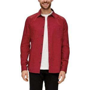 s.Oliver Herenhemd met lange mouwen en minimale AOP, 31A1, L