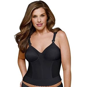 Exquisite Form Longline beha met sluiting voor dames, Zwart, 90C