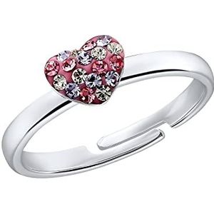 Princess Lillifee Ring Ringen, met Preciosa, Veelkleurig, Hart, Geleverd in een juwelen geschenkverpakking, 2031168