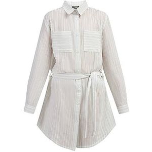 incus Jurk met lange mouwen voor meisjes, Lichtblauwe strepen, 128