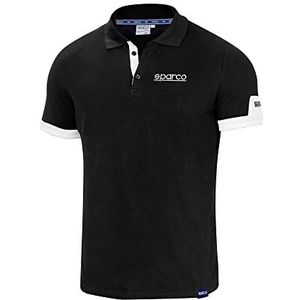 Sparco Poloshirt, zwart, standaard, uniseks, volwassenen