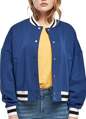 Urban Classics - Oversized College Sweat College jacket - XXL - Blauw