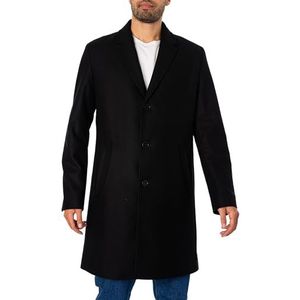 HUGO Malte2341 Pea Coat voor heren, zwart, XL, Zwart, XL