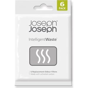 Joseph Joseph Geurfilters met actieve kool Vervanging voor Keuken Compostbak, 6 Stuks