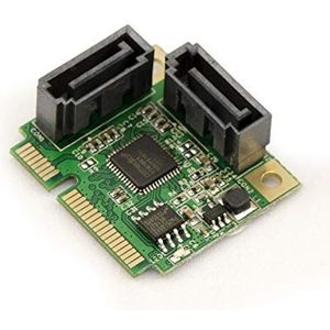 KALEA-INFORMATIQUE Mini PCI Express halve grootte 2 poort SATA 3.0 besturingskaart met ASM1061-chipset