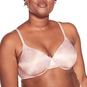 Bali Womens One Smooth U Underwire BH, Smoothing & Concealing Full-Coverage BH, Df3w11, Sandshell/Witte Blad Print, 385D