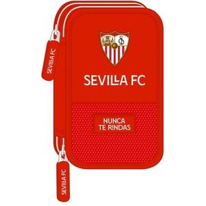 Safta, Sevilla FC-schooltas met 28 nuttige, 125 x 40 x 195 mm, uniseks, kinderen, rood, standaard, Rood, Standaard