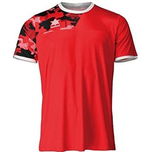 Luanvi Sportshirt voor heren | model Army in rood | T-shirt van interlock-stof - maat 4XS, standaard, Rood, 4XS