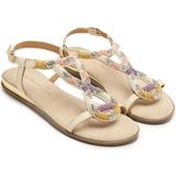 GIOSEPPO TILTON - Platte Damessandalen - Paars - Gevoerde Binnenzool van Latex