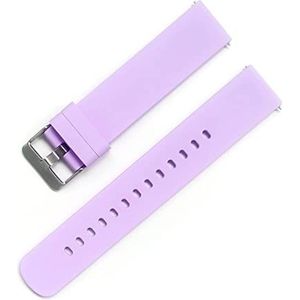 Siliconen horlogebandjes, 20 mm, recht uiteinde, snelsluiting, selecteer de kleur van de armband en de kleur van de gesp, meerkleurige vervangende horlogebandjes voor mannen en vrouwen, violet