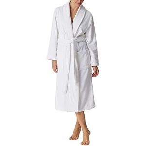Schiesser Badstof badjas voor dames, wit, M