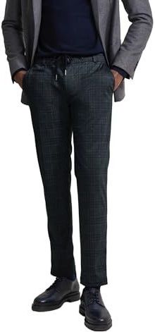 Bugatti - Chino - Blauw - Stretchmateriaal - Slim Fit