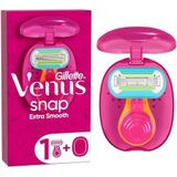 Gillette - Venus Extra Smooth Snap - Damesscheerapparaat - 5 Messen - Inclusief Mini-Handgreep
