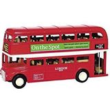 Modelauto London Bus Rood 12 cm - Speelgoed Auto Bussen Schaalmodel