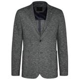 Blazer - Donkergrijs - Opgestikte Zakken - Reverskraag - Lange Mouwen