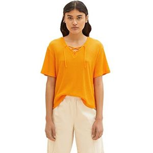 TOM TAILOR Denim Dames 1036565 T-shirt, 31684 Bright Mango Orange, XXL, 31684 - Bright Mango Orange, XXL