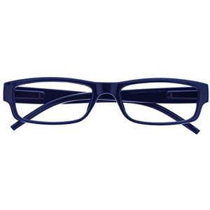 OPULIZE ACE leesbril - licht en comfortabel - lezer - klassiek modern dagelijks rechthoekig montuur - krasbestendige veerscharnieren - designer-stijl - bril/bril - heren en dames, blauw, +3,00
