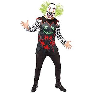 Amscan 9912017 - Heren Haha Clown Set Halloween Kostuum - Standaard