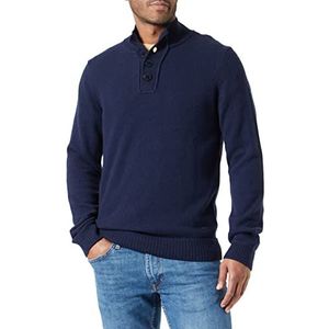 Daniel Hechter Heren Knit Troyer Trui, Midnight Blue, S